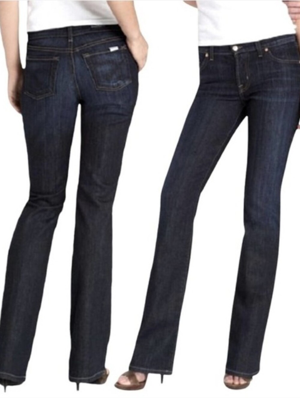 David Kahn Lauren Straight Leg Classic Dark Wash Bootcut Women's Jeans